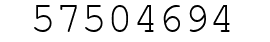 Number 57504694.