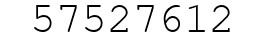 Number 57527612.