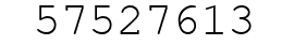 Number 57527613.