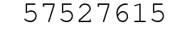 Number 57527615.