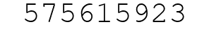 Number 575615923.