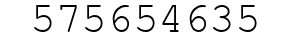 Number 575654635.