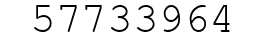 Number 57733964.