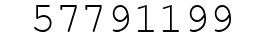 Number 57791199.