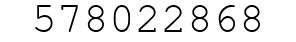 Number 578022868.