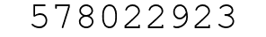 Number 578022923.