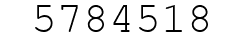 Number 5784518.