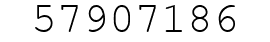 Number 57907186.