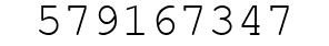 Number 579167347.