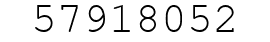Number 57918052.