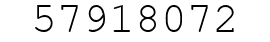 Number 57918072.