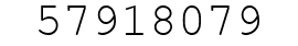Number 57918079.