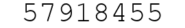 Number 57918455.