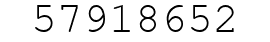 Number 57918652.