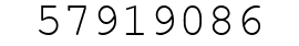 Number 57919086.