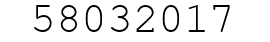 Number 58032017.