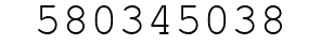 Number 580345038.