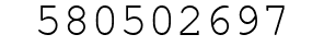 Number 580502697.