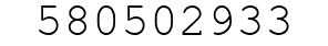 Number 580502933.