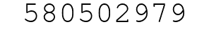 Number 580502979.