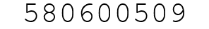 Number 580600509.