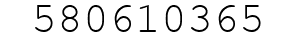 Number 580610365.