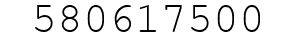 Number 580617500.