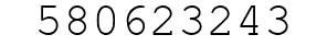 Number 580623243.