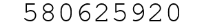 Number 580625920.