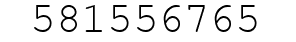Number 581556765.