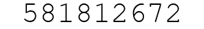 Number 581812672.