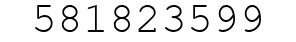 Number 581823599.