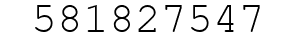 Number 581827547.