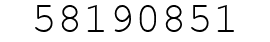 Number 58190851.