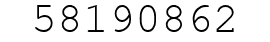 Number 58190862.