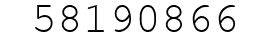 Number 58190866.