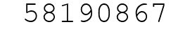 Number 58190867.