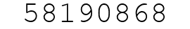 Number 58190868.