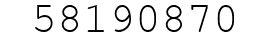 Number 58190870.