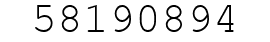 Number 58190894.