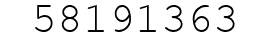 Number 58191363.