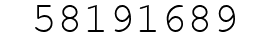 Number 58191689.