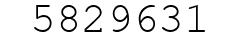 Number 5829631.