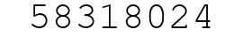 Number 58318024.