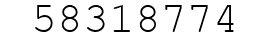 Number 58318774.