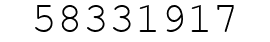 Number 58331917.