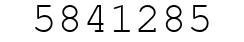 Number 5841285.