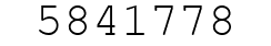 Number 5841778.