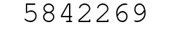 Number 5842269.