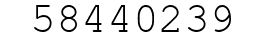 Number 58440239.